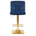 Набор 2 шт Стул барный DOBRIN GOLDIE, синий велюр (MJ9-117)