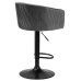 Стул барный DOBRIN DARCY BLACK, серый велюр (1922-19)