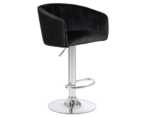 Стул барный DOBRIN DARCY, черный велюр (1922-21)