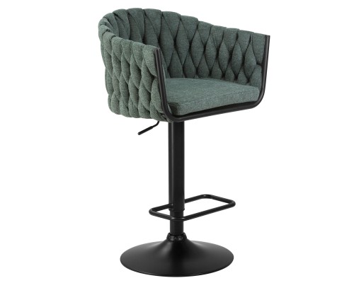 Набор 2 шт Стул барный DOBRIN LEON, зеленая ткань (LAR 275-23)