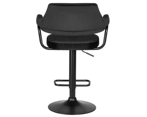 Стул барный DOBRIN CHARLY BLACK, черный велюр (MJ9-101)