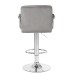 Набор 2 шт Стул барный DOBRIN KRUGER ARM, серый велюр (MJ9-75)