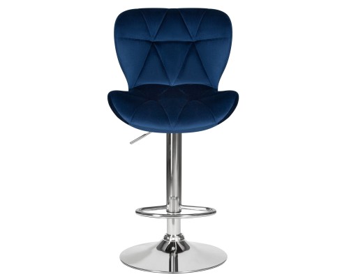 Набор 2 шт Стул барный DOBRIN BARNY, синий велюр (MJ9-117)