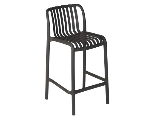 Набор 4 шт Стул полубарный DOBRIN CHLOE, темно-серый