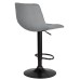 Стул барный DOBRIN TAILOR BLACK, серый велюр (MJ9-75)