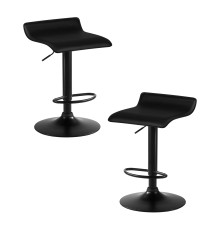 Набор 2 шт Стул барный DOBRIN TOMMY BLACK, чёрный