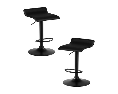 Набор 2 шт Стул барный DOBRIN TOMMY BLACK, чёрный