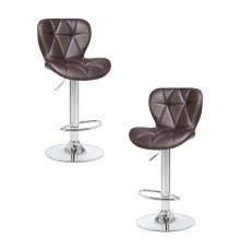 Набор 2 шт Стул барный DOBRIN BARNY, коричневый