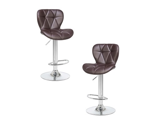 Набор 2 шт Стул барный DOBRIN BARNY, коричневый
