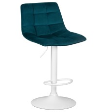 Стул барный DOBRIN TAILOR WHITE, морской волны велюр (MJ9-99)