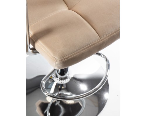 Набор 2 шт Стул барный DOBRIN KRUGER ARM, бежевый велюр (MJ9-10)