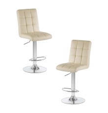 Набор 2 шт Стул барный DOBRIN KRUGER, кремовый