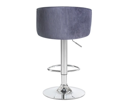 Стул барный DOBRIN DARCY, серый велюр (1922-19)