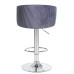 Стул барный DOBRIN DARCY, серый велюр (1922-19)