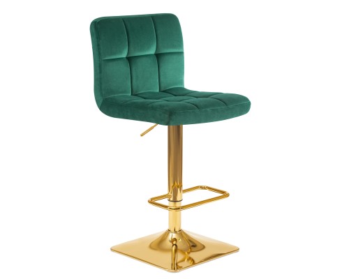 Набор 2 шт Стул барный DOBRIN GOLDIE, зеленый велюр (MJ9-88)