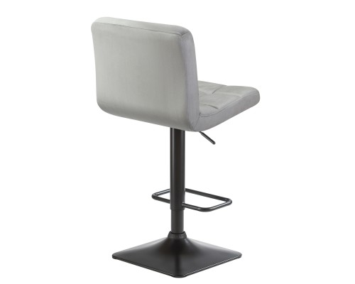 Набор 2 шт Стул барный DOBRIN DOMINIC, серый велюр (MJ9-75)