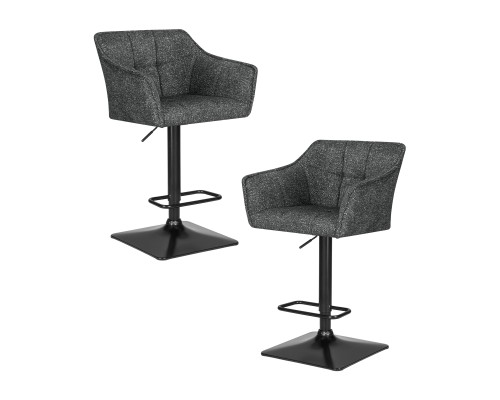 Набор 2 шт Стул барный DOBRIN RALF, серый твид (LEO11)