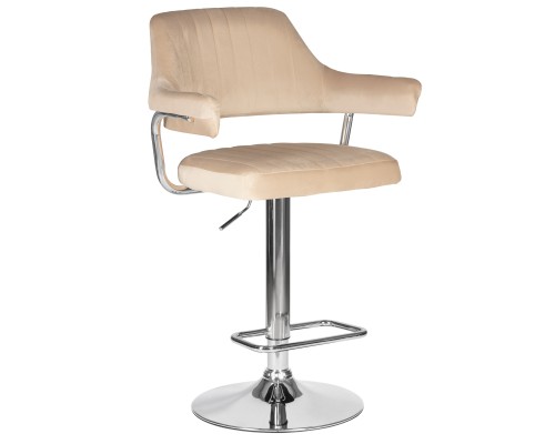 Набор 2 шт Стул барный DOBRIN CHARLY, бежевый велюр (MJ9-10)