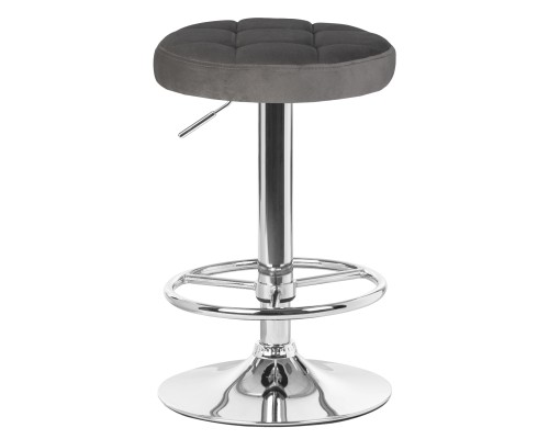 Набор 2 шт Табурет барный DOBRIN BRUNO, серый велюр (MJ9-75)