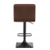 Набор 2 шт Стул барный DOBRIN DOMINIC, шоколадный велюр (MJ9-111)