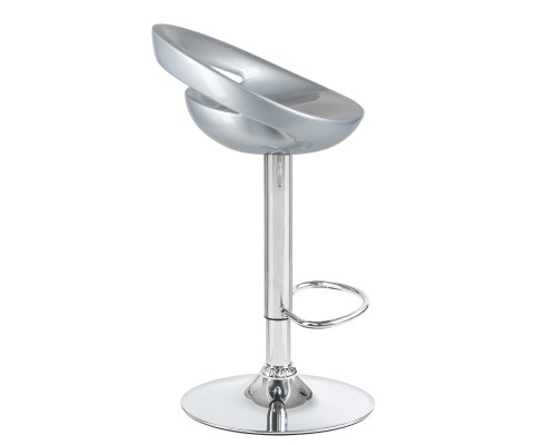 Стул барный DOBRIN DISCO, серебряный