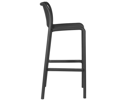 Набор 4 шт Стул барный DOBRIN CHLOE BAR, темно-серый