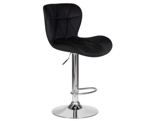 Набор 2 шт Стул барный DOBRIN BARNY, черный велюр (MJ9-101)