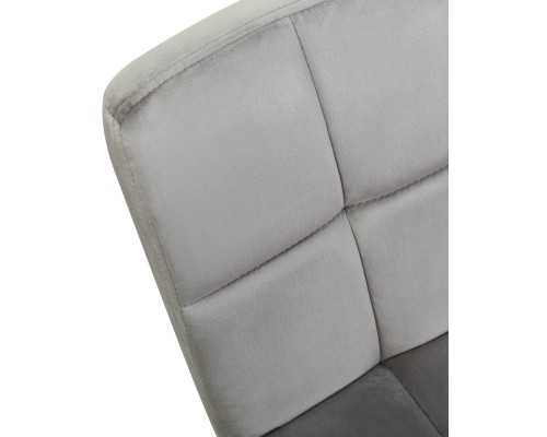 Набор 2 шт Стул барный DOBRIN DOMINIC, серый велюр (MJ9-75)