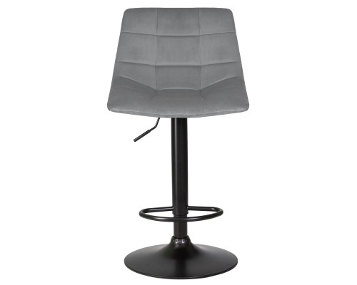 Стул барный DOBRIN TAILOR BLACK, серый велюр (MJ9-75)