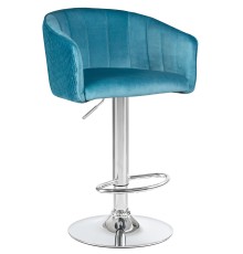 Стул барный DOBRIN DARCY, морской волны велюр (1922-7)