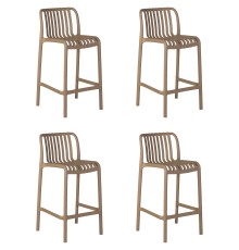 Набор 4 шт Стул полубарный DOBRIN CHLOE, бежевый