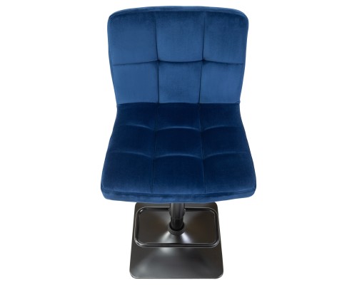 Набор 2 шт Стул барный DOBRIN DOMINIC, синий велюр (MJ9-117)
