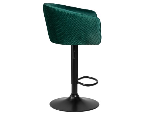 Стул барный DOBRIN DARCY BLACK, зеленый велюр (1922-9)