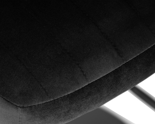 Стул барный DOBRIN CHARLY BLACK, черный велюр (MJ9-101)