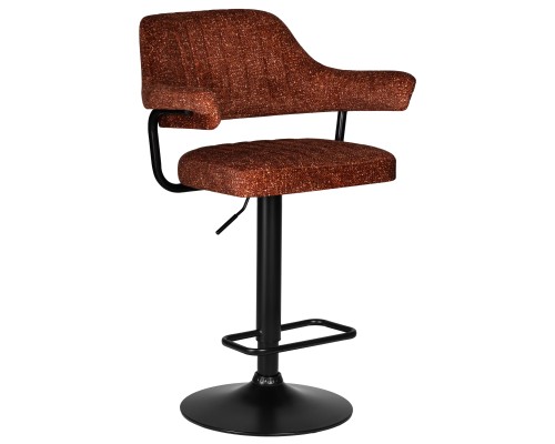 Набор 2 шт Стул барный DOBRIN CHARLY BLACK, терракотовый твид (LEO56)