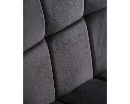 Набор 2 шт Стул барный DOBRIN DOMINIC, черный велюр (MJ9-101)