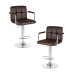 Набор 2 шт Стул барный DOBRIN KRUGER ARM, коричневый