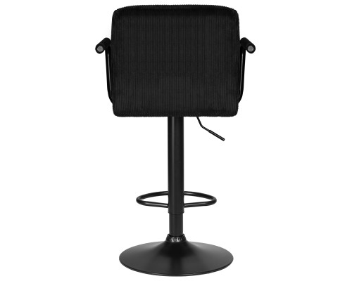 Набор 2 шт Стул барный DOBRIN KRUGER ARM BLACK, черный вельвет (LAR-E2041-52)