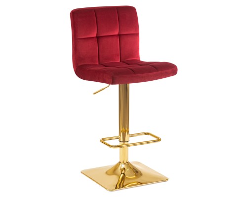 Стул барный DOBRIN GOLDIE, бордовый велюр (MJ9-43)