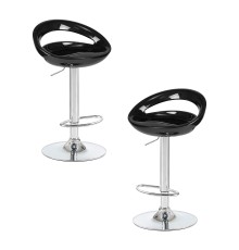 Набор 2 шт Стул барный DOBRIN DISCO, чёрный