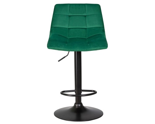 Стул барный DOBRIN TAILOR BLACK, зеленый велюр (MJ9-88)