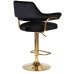 Стул барный DOBRIN CHARLY GOLD, черный велюр (MJ9-101)