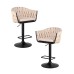 Набор 2 шт Стул барный DOBRIN LEON, бежевая ткань (LAR 275-1)