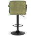Набор 2 шт Стул барный DOBRIN KRUGER ARM BLACK, зеленый вельвет (LAR-E2041-7)