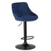 Набор 2 шт Стул барный DOBRIN LOGAN BLACK, синий велюр (MJ9-117)