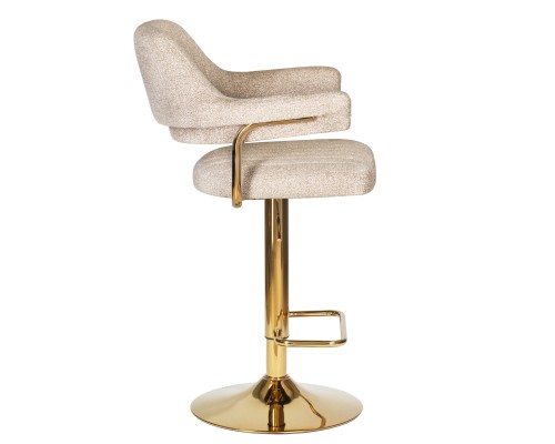 Набор 2 шт Стул барный DOBRIN CHARLY GOLD, бежевый твид (LEO26)