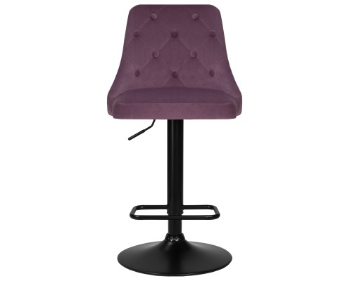 Набор 2 шт Стул барный DOBRIN JOSEPH BLACK, пудрово-сиреневый велюр (MJ9-52)