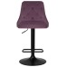 Набор 2 шт Стул барный DOBRIN JOSEPH BLACK, пудрово-сиреневый велюр (MJ9-52)