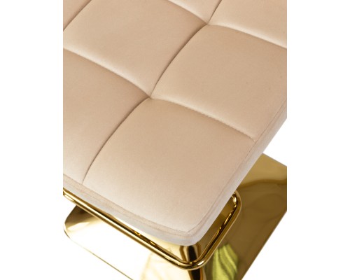 Набор 2 шт Стул барный DOBRIN GOLDIE, бежевый велюр (MJ9-10)