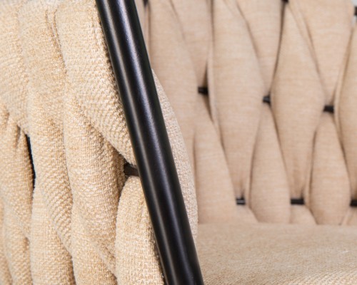 Набор 2 шт Стул барный DOBRIN LEON, бежевая ткань (LAR 275-1)